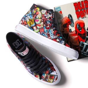 Deadpool Sneakers ,Exclusive DC Shoe,1994 comic book homage